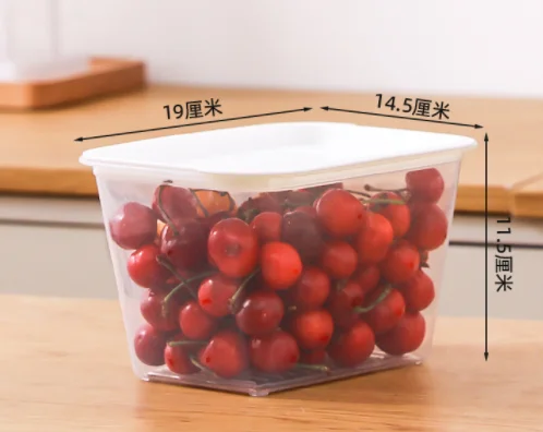 Factory Direct Sales Mixed Refrigerator Storage Box Kitchen Sealed Fresh Keeping  Fruit And Vegetable Organizing  Desktop