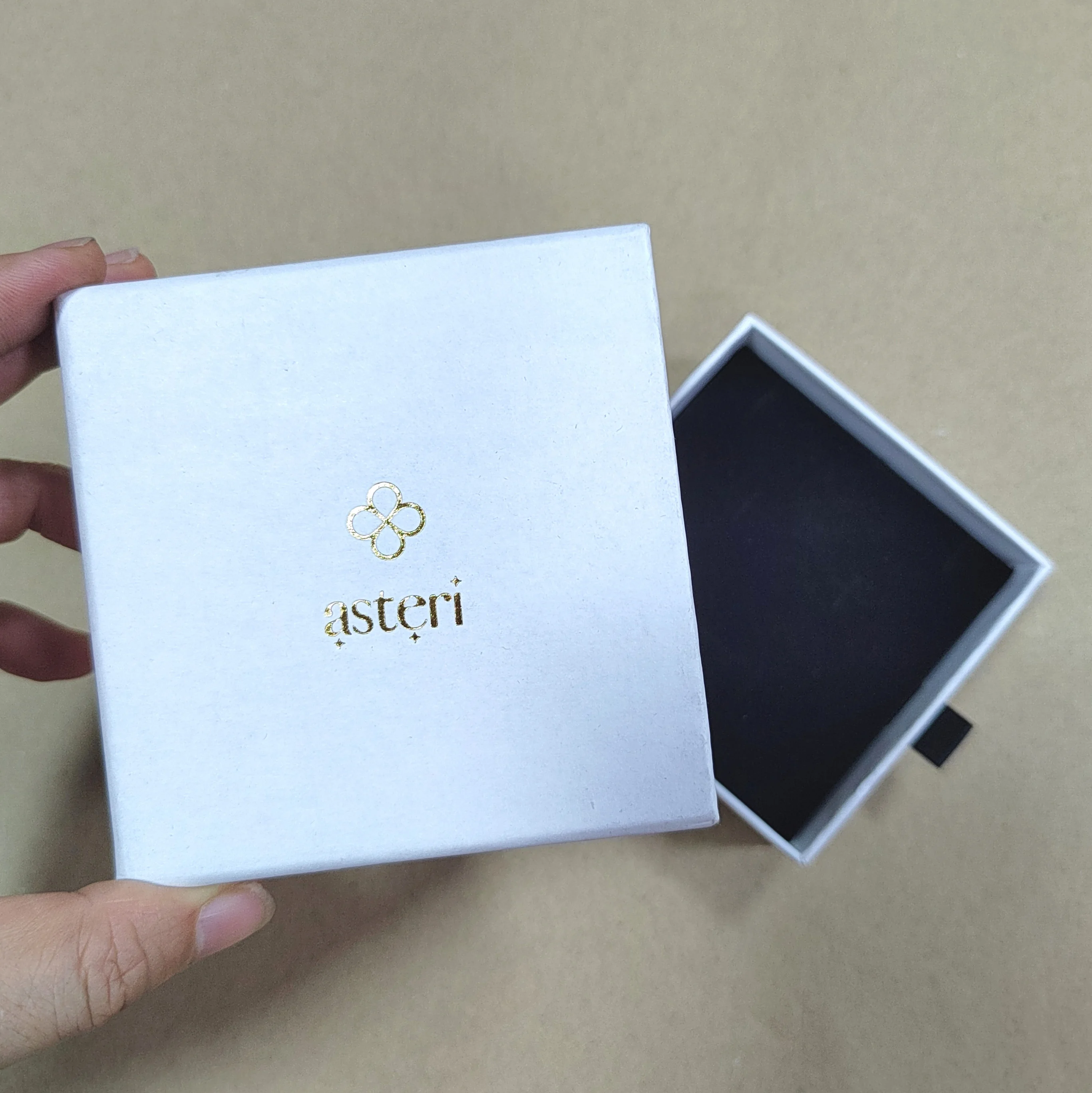 Custom Logo Jewelry Gift Necklace Package Slide Drawer Paper Box for Jewelry Packaging