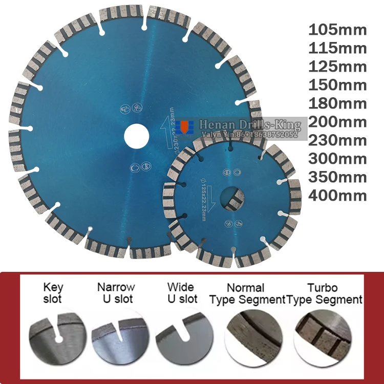 12 Inch 14 Inch Laser-Welded Dry Wet Masonry Concrete Blade Cutting Disc Diamond Saw Blades for Granite Marble Brick
