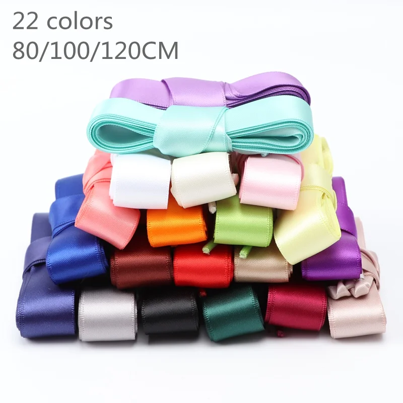 1Pair 2 CM Width Silk Satin Shoelaces Ribbon Shoe Laces Boots Women Sneakers ShoeLace 19 Colors Length 80CM/100CM/120CM S-1