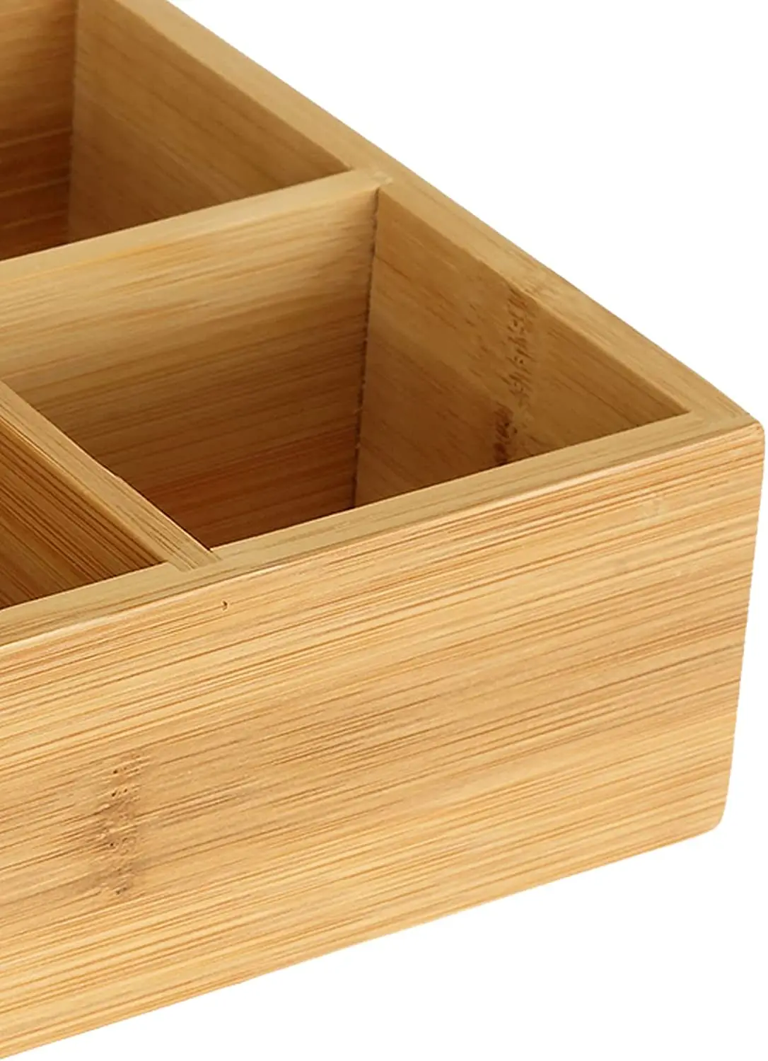 100% Natural Wooden Tea Box Storage Organizer Bamboo Tea Storage Box Bamboo Tea Bags Box With 8 Compartments 12 compartments