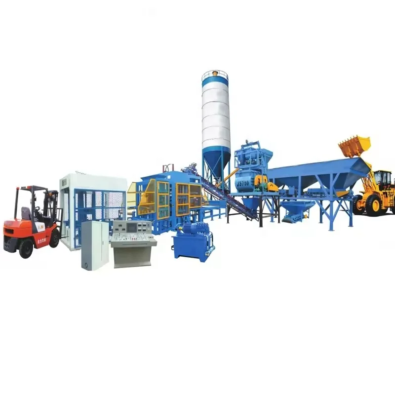 LONTA QT12-15 Full Automatic Production Line Hydraulic Interlock Hollow Paver Mould  Cement Concrete Brick Block Making Machine
