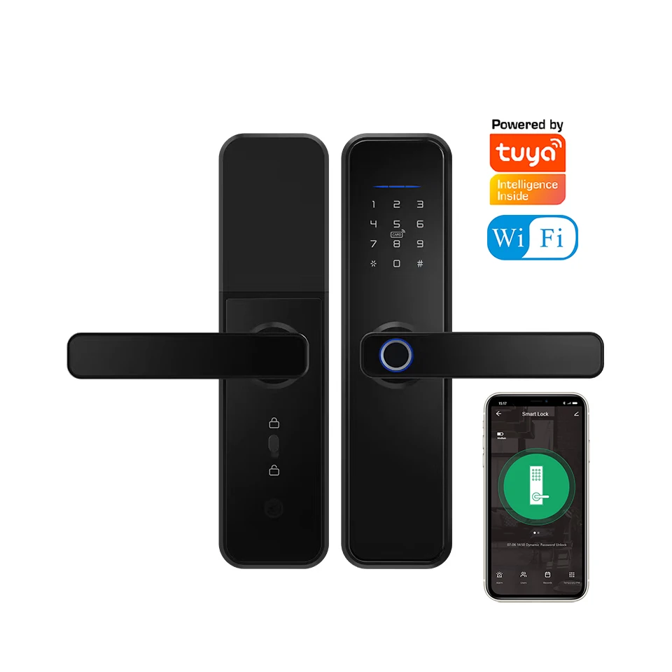 Дверной смарт-замок Tuya с Wi-Fi и управлением через приложение