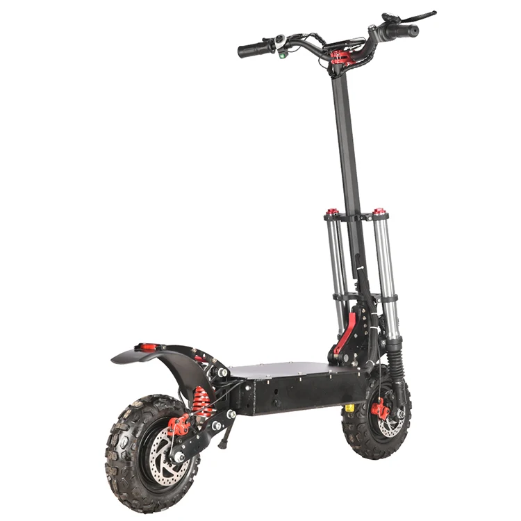 Warehouse 1200W Brushless Dual Motor Maximum Speed 70Km/H Fast Fat Tire Electric Scooter
