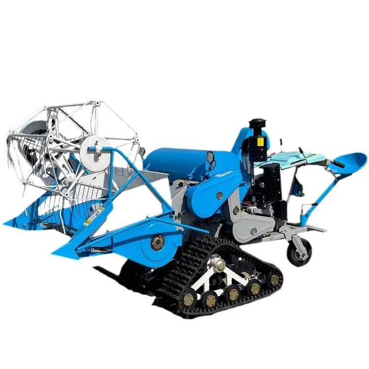 Rice Wheat Paddy Rice Grain Combine Harvester with thresher mountain field use small mini combine harvester thresher machine