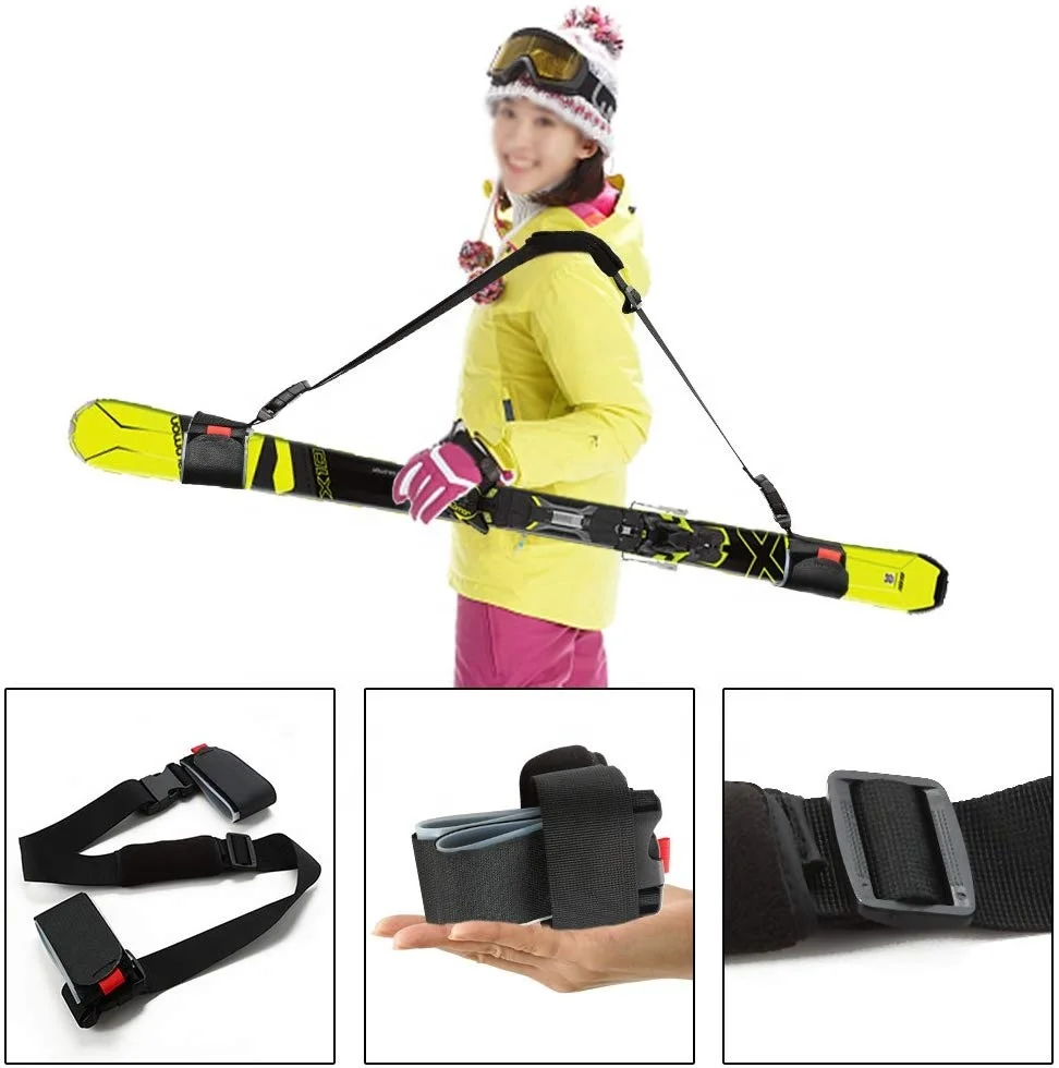 
Hot sale Hook And Loop Ski Strap Carrier Strap For Binding Snowboard 