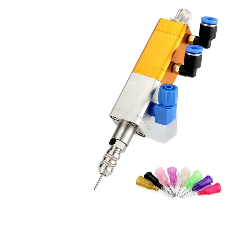 Back suction type dispensing valve large flow single liquid silicone valve