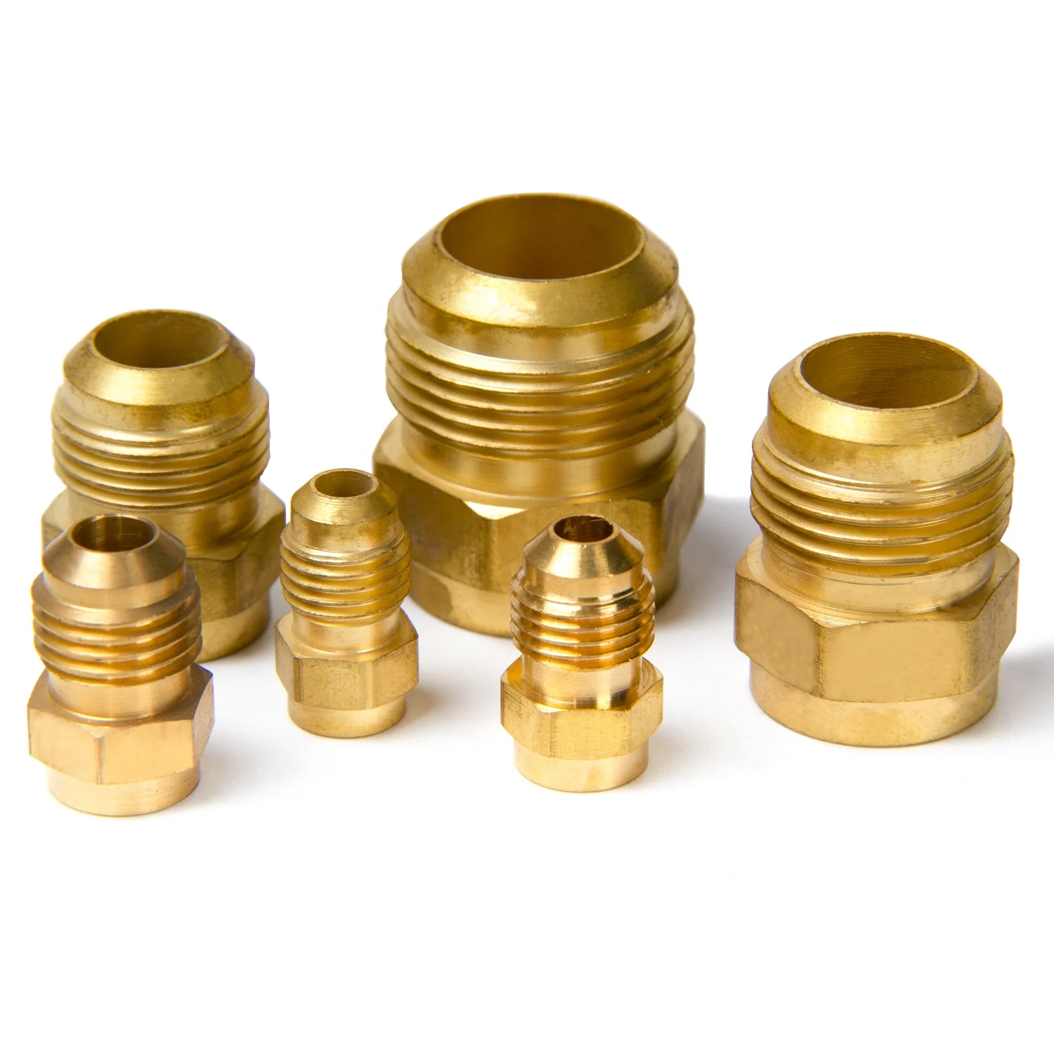 Manufacturer Pipe Fittings Brass Single Flare To Solder Union With Nut