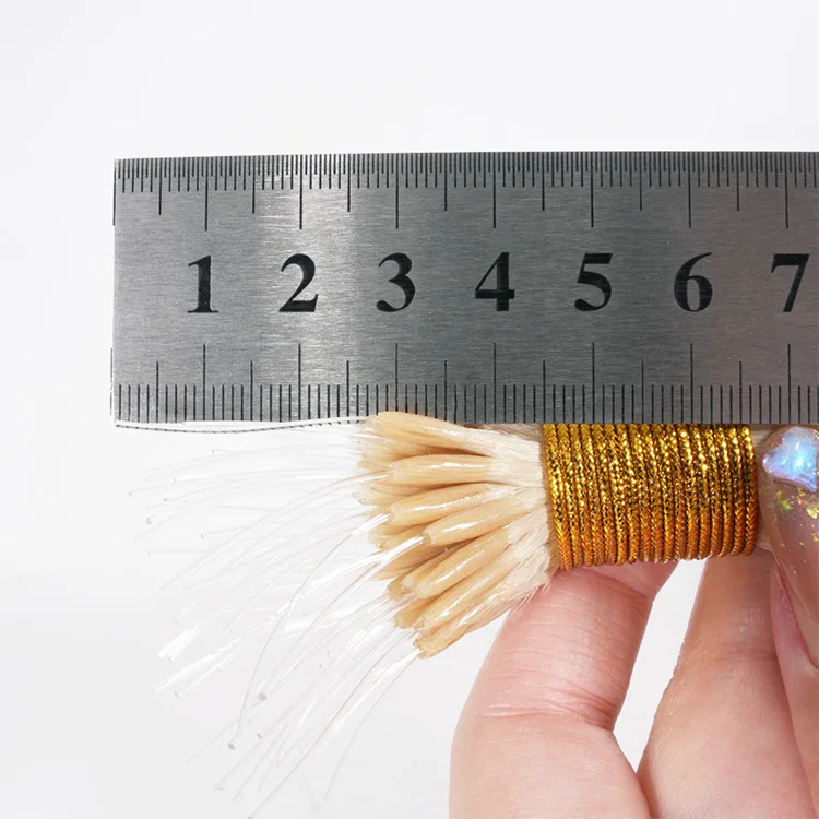 Pre-Bonded Stick Elastic Band Human Hair Extensions Brazilian Human Hair Extension Elastic Thread Hair Extensions