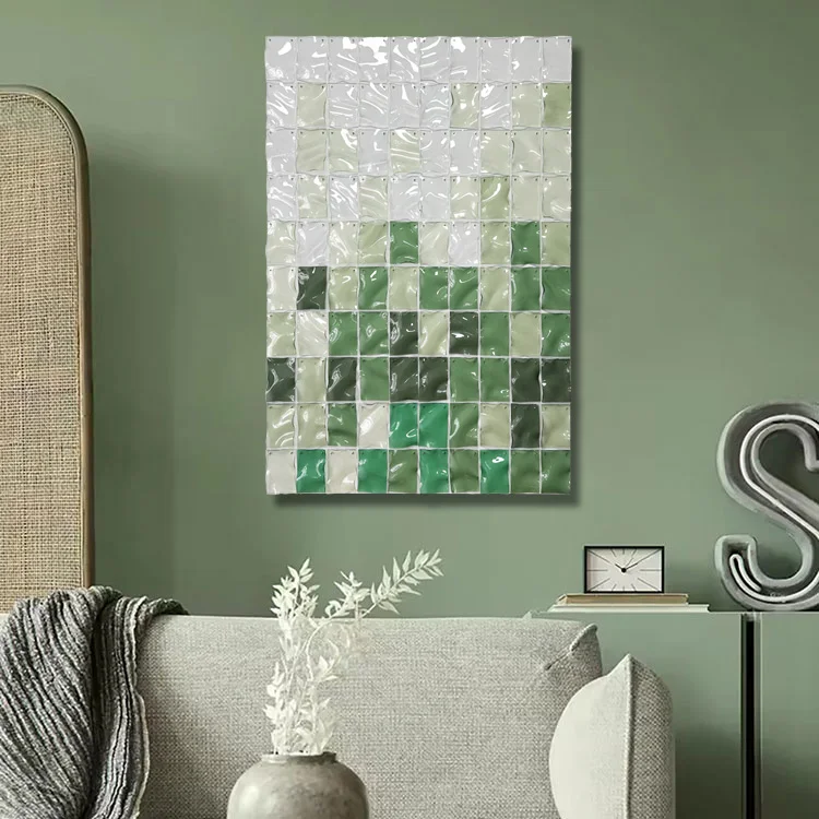 Modern Abstract Wall Art  for Living Room, Seascape Home Office Wall Art, Green 80X120CM