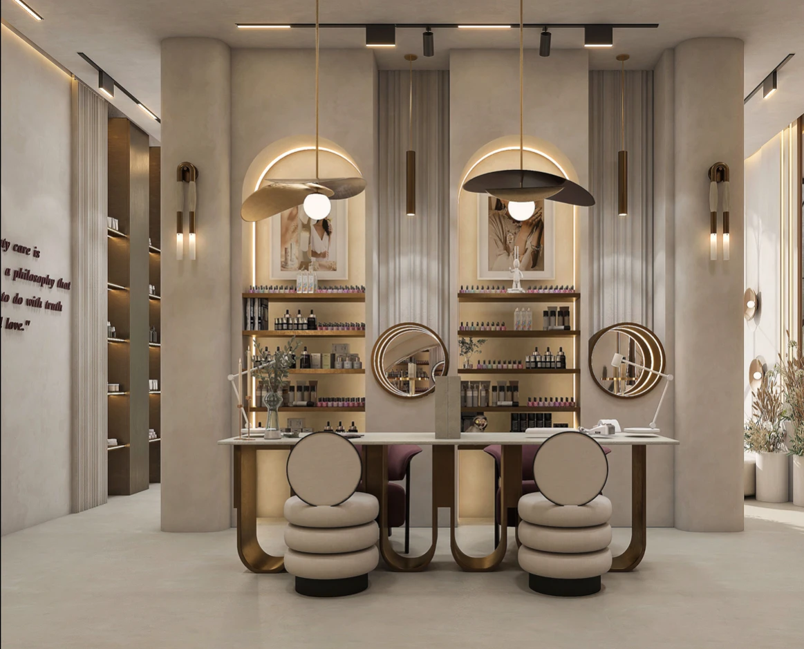 Бесплатная индивидуальная Парикмахерская мебель для салона товары красоты украшения магазина дисплей