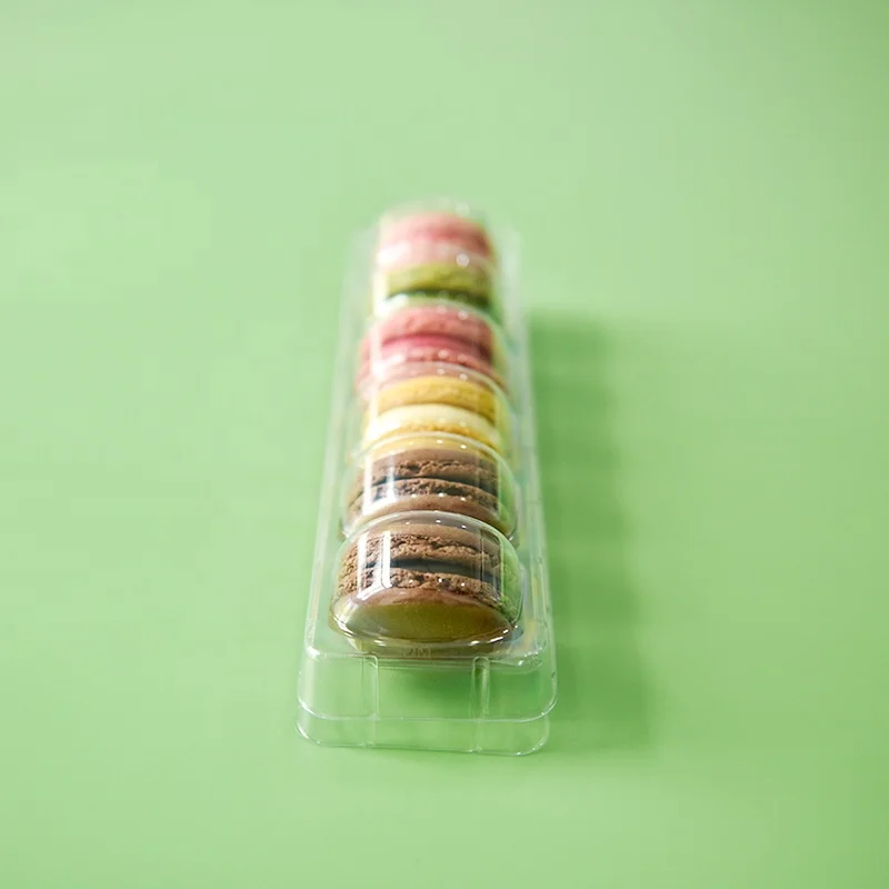 Blister Container Plastic PET Blister Clear Cookie Container Macaron Packaging Tray