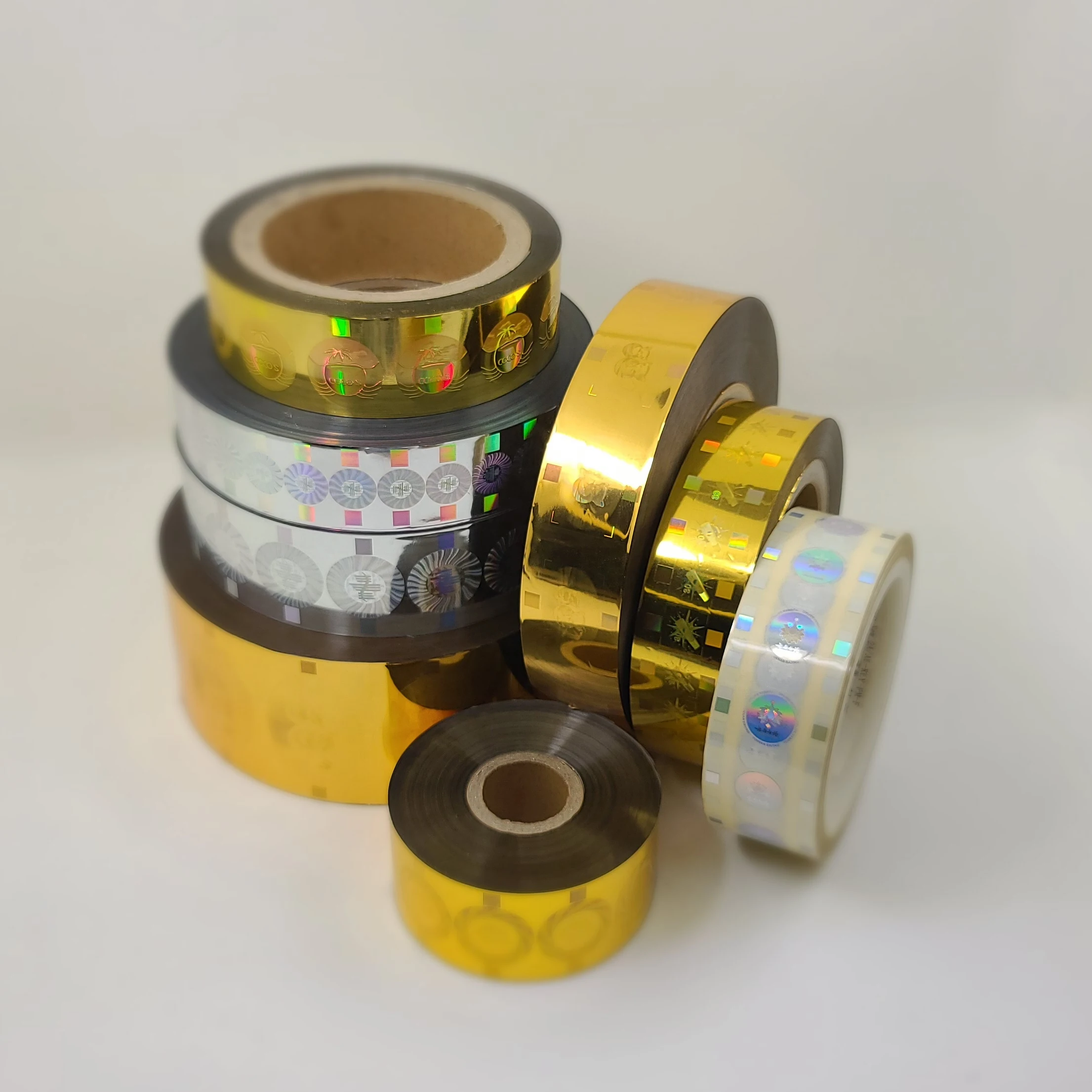 Прямая продажа с завода, голографическая пленка для горячего тиснения на заказ, лента из фольги в рулоне, цветной переключатель, тепловая пленка, рулоны фольги для горячего тиснения