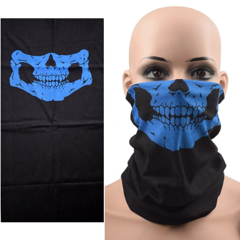 Cheap Wholesale Polyester Elastic Bandana Skull Neck Gaiter