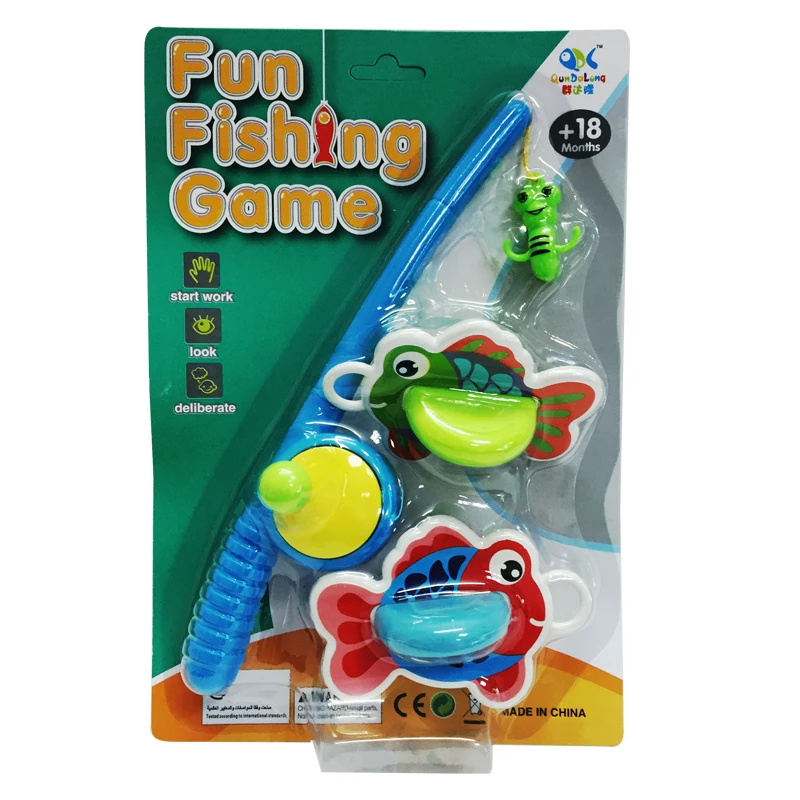 New product swimming fish toy rod for cute fishing game toy for children with AZO