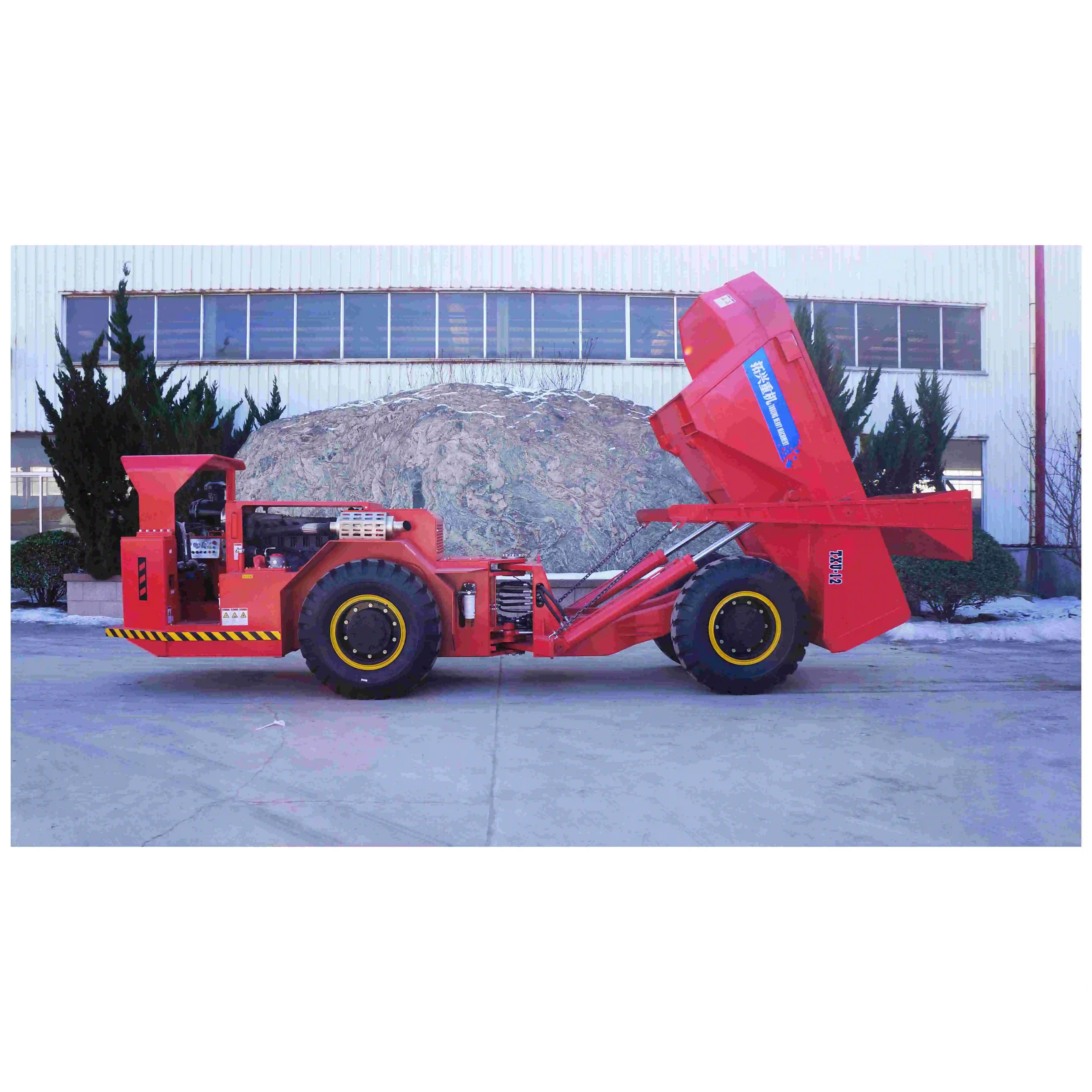 TU-12 Yantai Tuoxing 4x4 mining machinery 12 ton gold mining equipment dump  underground truck