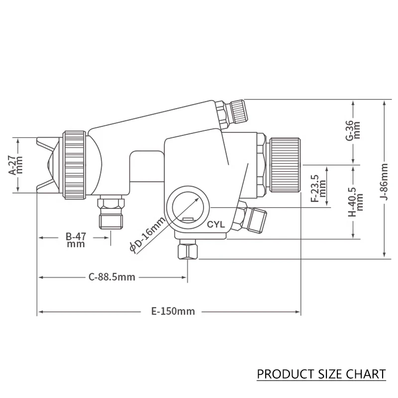 JAPAN ANEST IWATA Low-pressure high-fogging HVLP automatic paint gun LPA-101 reverse machine robot spray