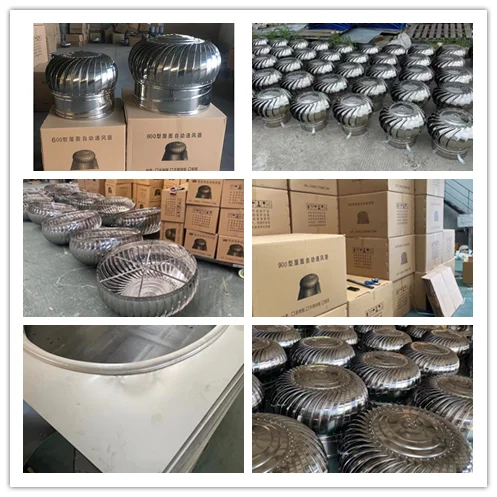 Stainless Steel SS304/ SS201 Wind driven Roof Ventilation Wind Powered Roof Ventilators for Factory