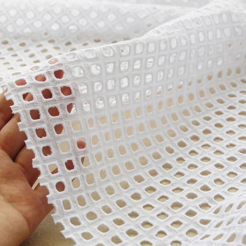 New collection 100% cotton embroidery lace fabric