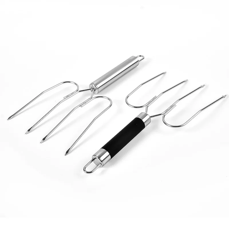 Sanwei Barbecue Accessories Roast Leg of Lamb Chicken Fork Stainless Steel Barbecue Roasted Turkey Fork