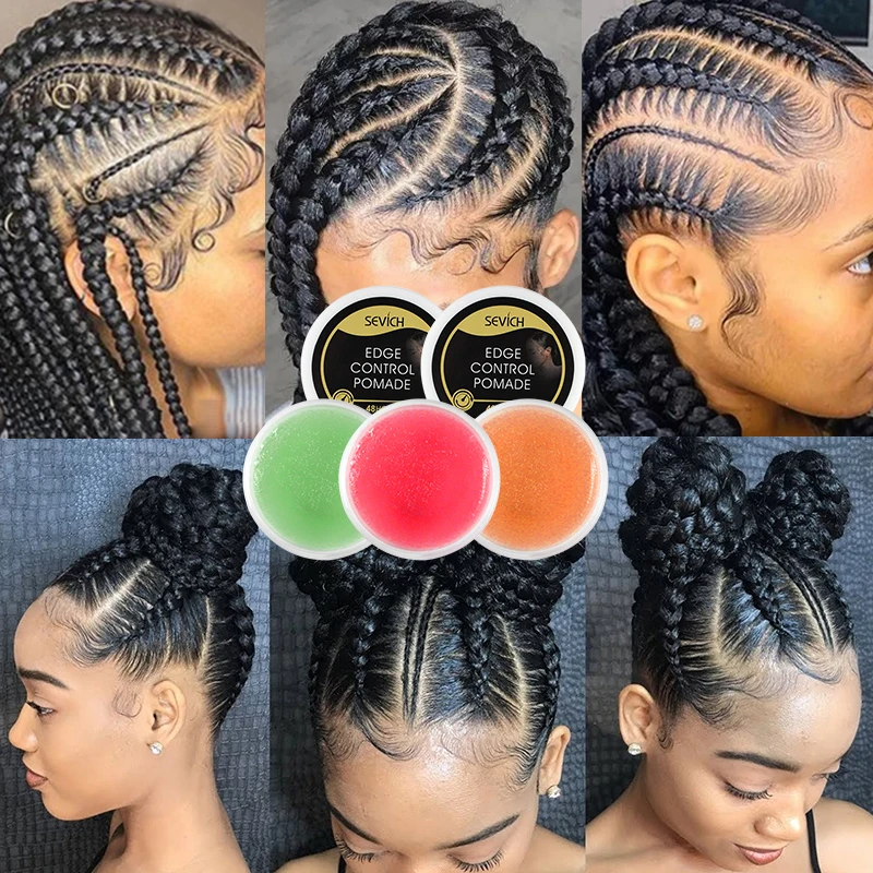 Customized Label Shine Extra Hair Strong Hold Tramper Pomade Gel Private Label Edge Control Wax