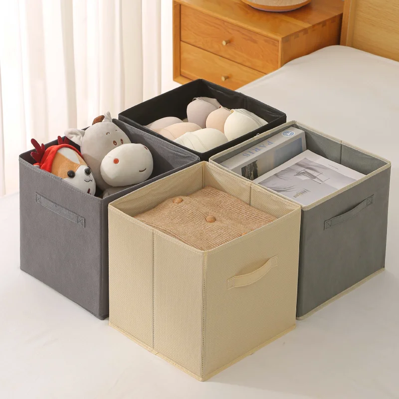 Fabric Storage Cubes Closet Collapsible Clothes Toys Organizing Box Square Storage Bins