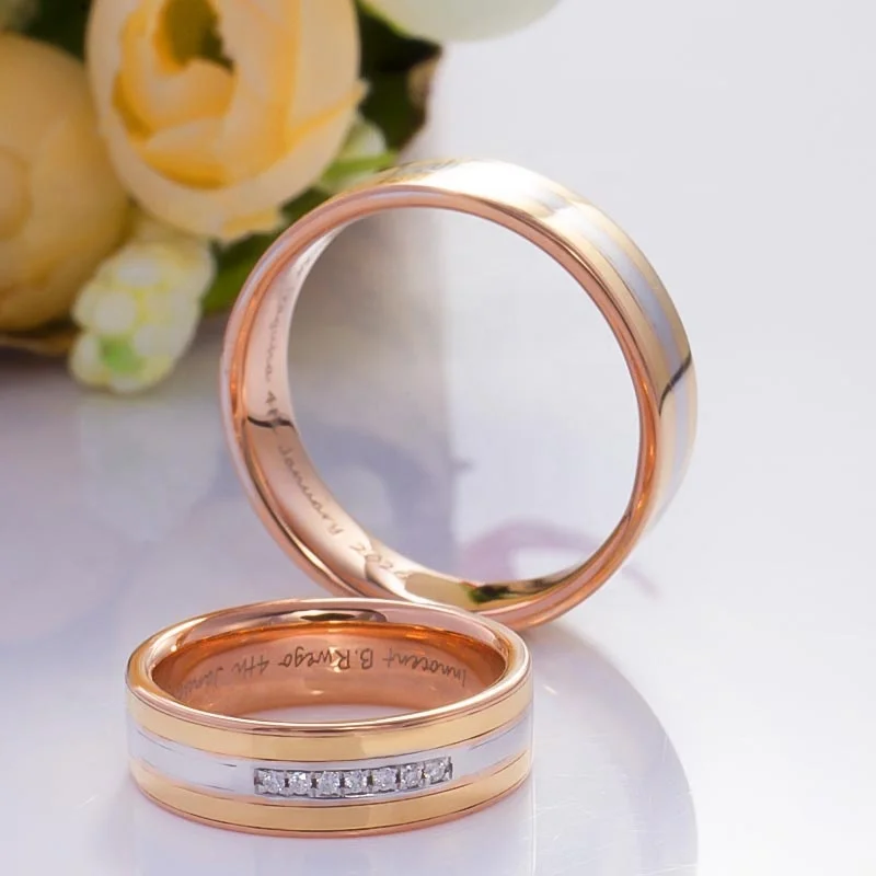 2020 Romantic Weeding ring for couple Wuzhou Redoors jewelry moissanite couple ring  Fashion and special design couple ring