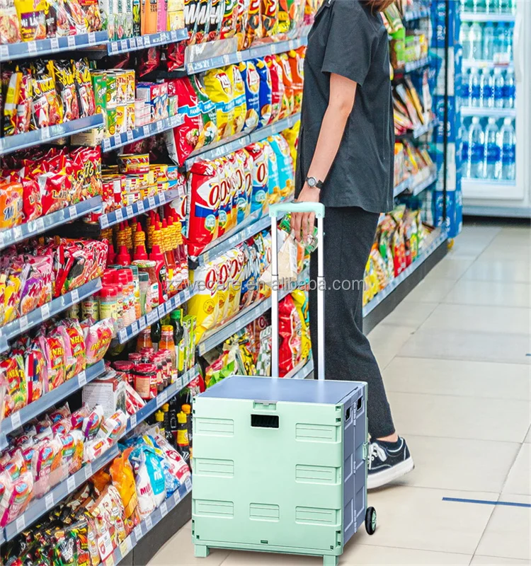 Foldable Plastic Travel Bags Square Luggage Trolley Suitcase with Fishing Seat Box Storage Bins Functional Lacquer Technics