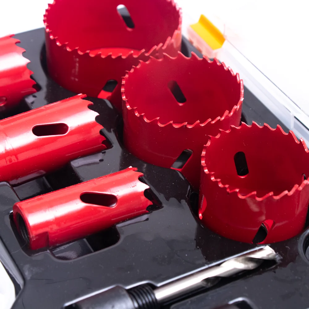 High Quality HSS Drill Bit Adjustable Metal Hole Cutter 9pcs Bi-Metal Hole Saw Set