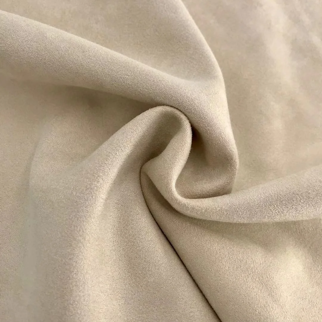 Polyester double sided suede furniture upholstery fabric for garment