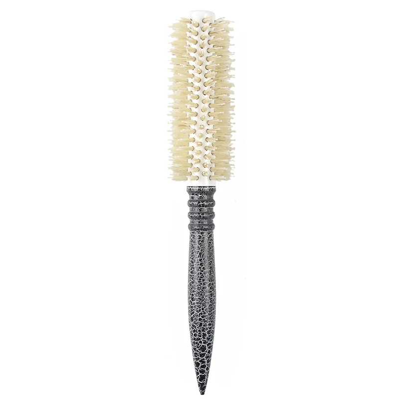 Boar Bristle Brush Round Brush Ceramic Styling For Blow Drying Rotating Hot Sale Salon Hair Tool Roller Hair Brush