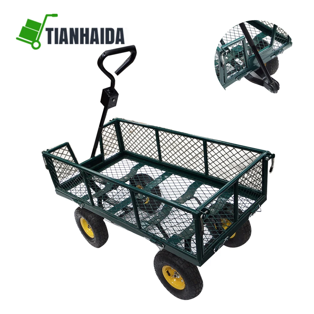 Large Steel Wheelbarrow Festival Cart Camping Garden Truck Trolley