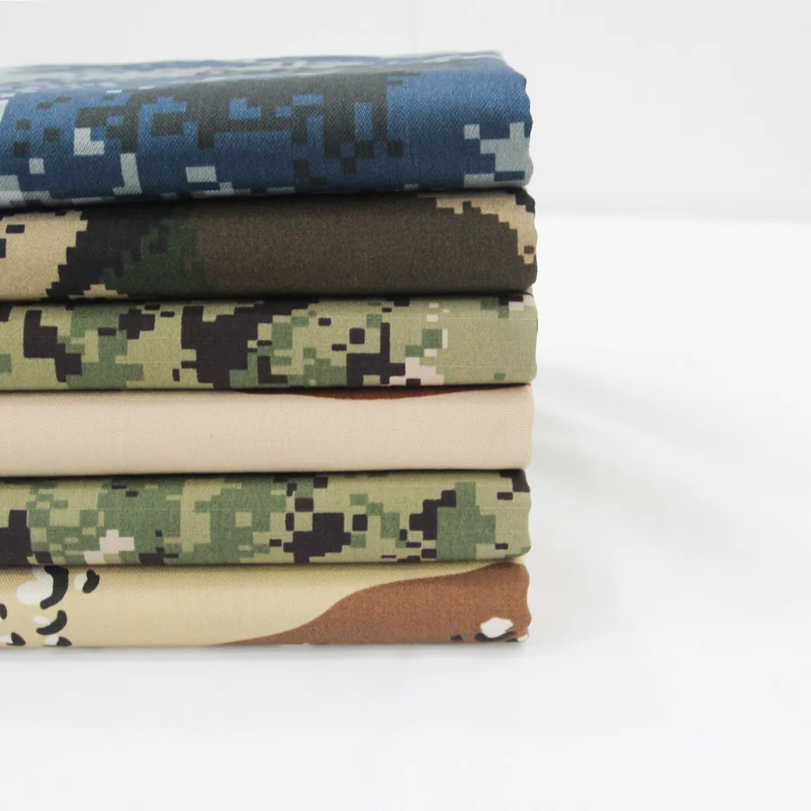 Hot Selling Polycotton Canvas Camouflage Fabric For Uniform Customizable Camouflage Patterns Printed Fabric