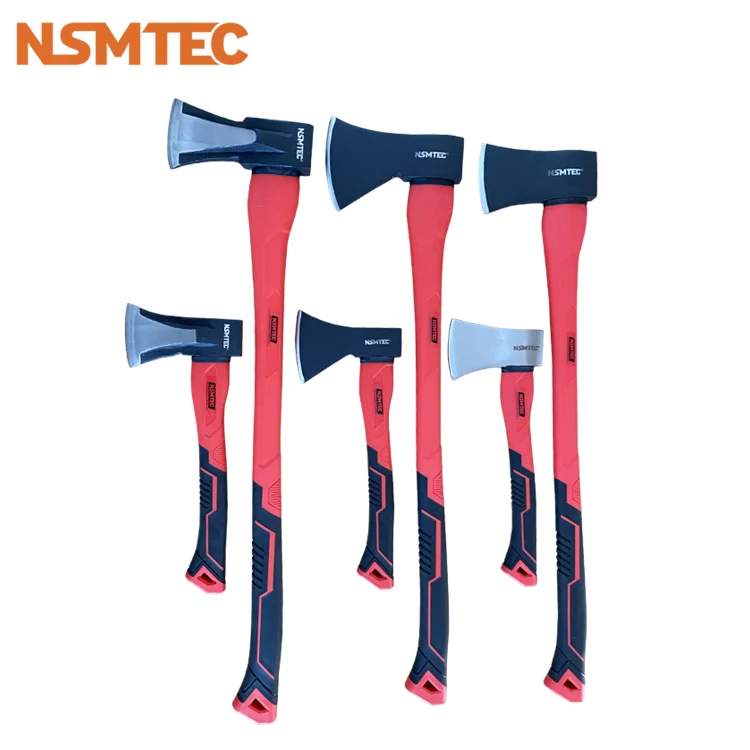 Manufacturer of 601 Type 500g 600g 800g Rubber Grip Fiber Handle Solid Forged Splitting Axes