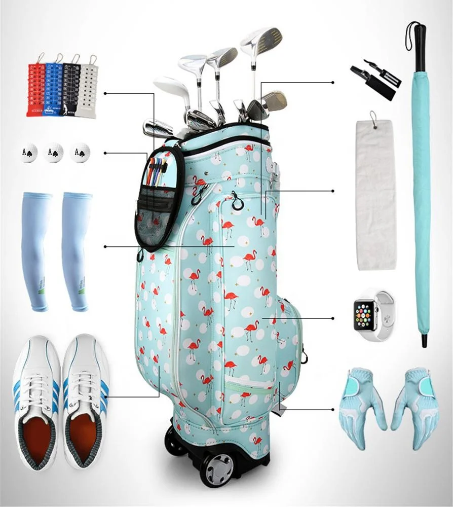 Tour golf bags with full length dividers factory price cart bag golf