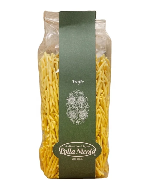 Italian Artisanal Pasta from Liguria - Trofie, Trofiette, Trenette, Scucuzzun, Chestnut Trofie, Lemon Trofie by Polla since 1875