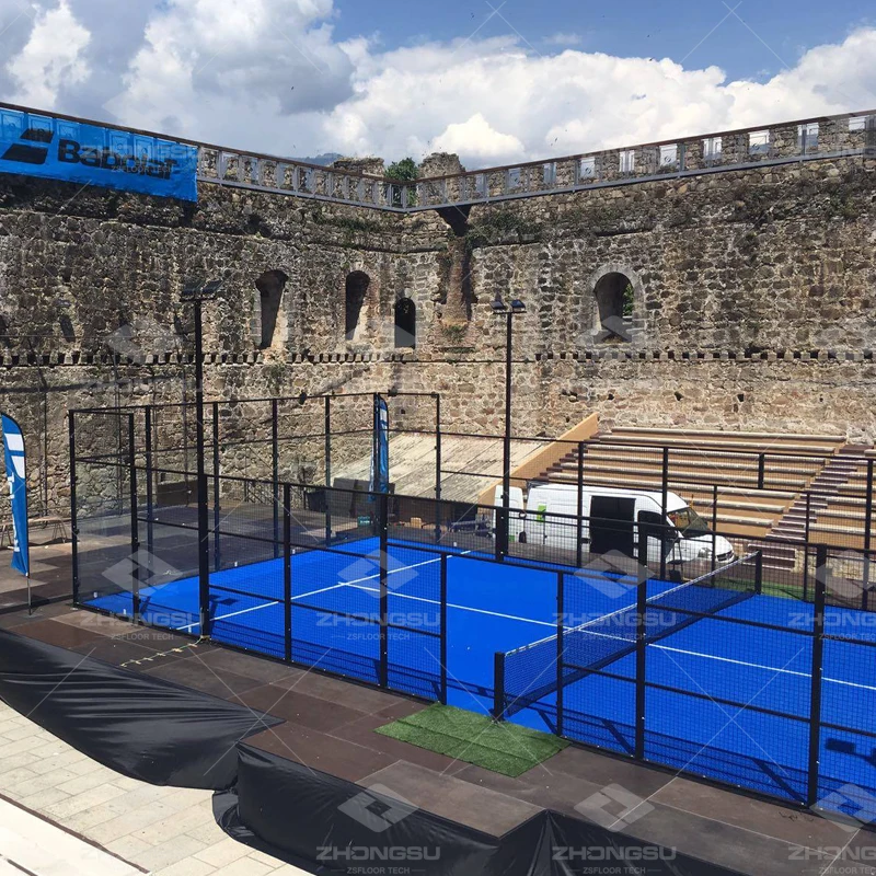 ZSFloor indoor and outdoor padel court kits supplier buy padel tennis court cover