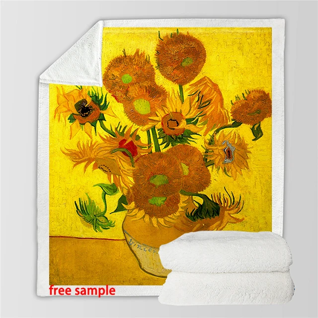 Cheap Price Wholesale Soft Sofa Warm Plaid Polar bohemian Sherpa Throw Blanket