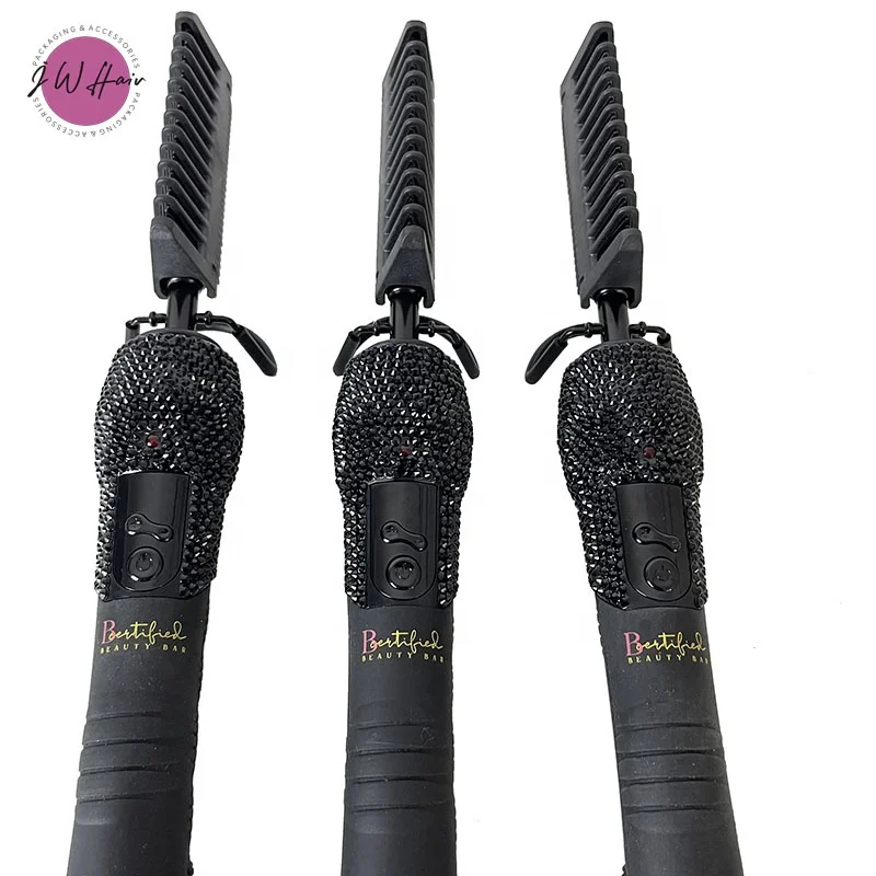 Custom Hot Tools With logo And Packaging Box No MOQ 500 Degrees Hot Comb With Logo