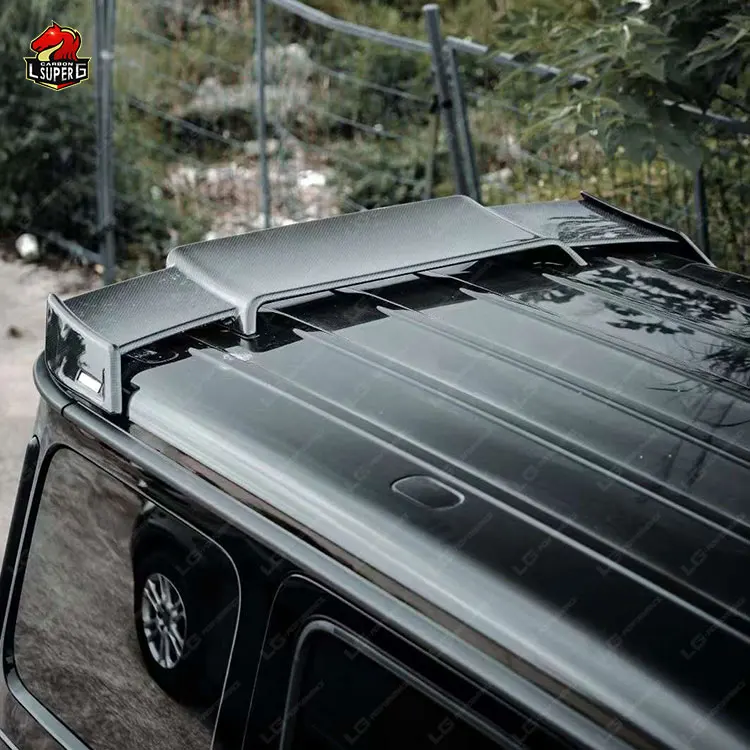 Factory price B style carbon fiber roof spoiler for Mercedes Benz G class W463 W464 High quality carbon fiber