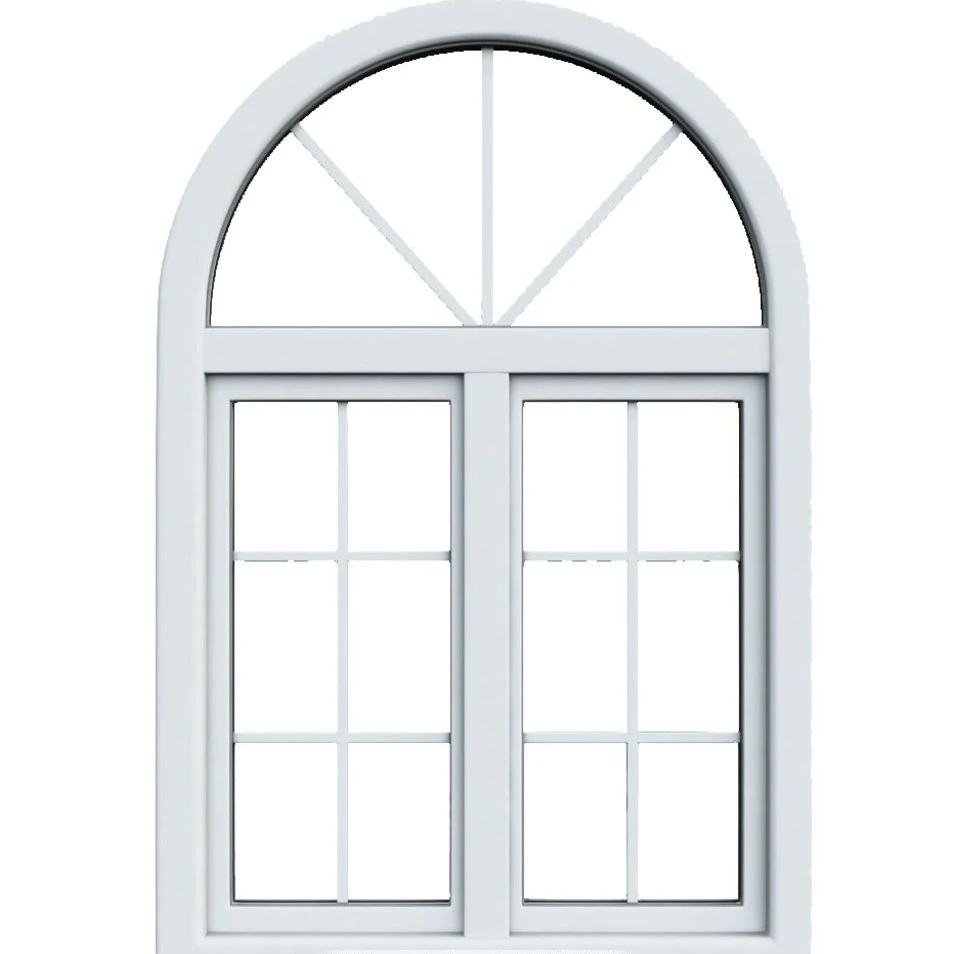 Новый продукт звукоизоляция ПВХ 2 панели окна upvc