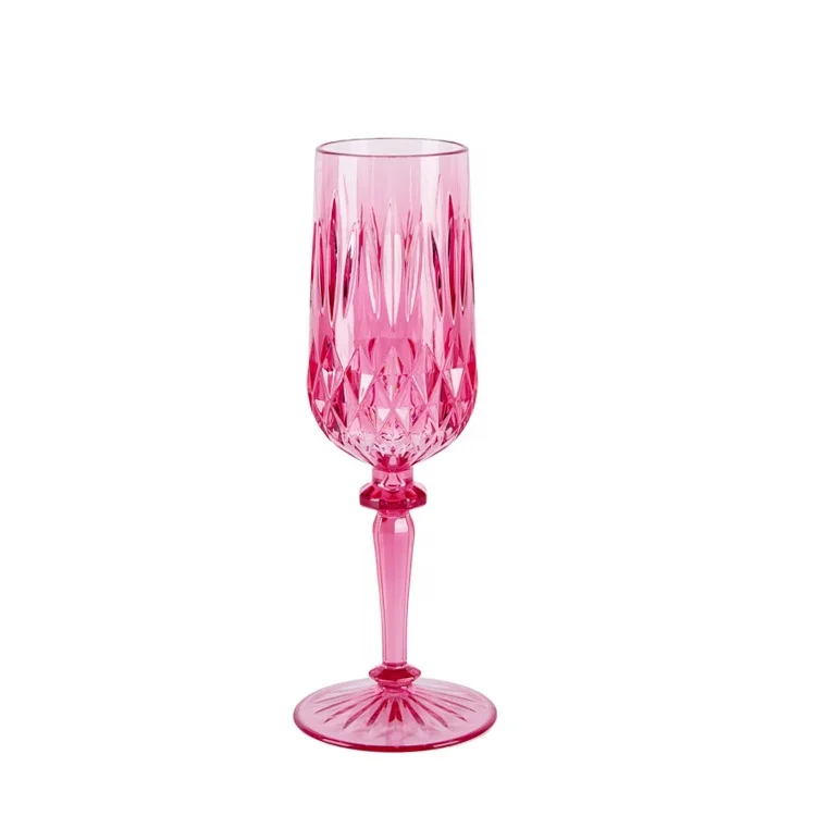 Dishwasher safe Plastic drinkware  wine glasses unbreakable plastic Tritan wine goblet cup