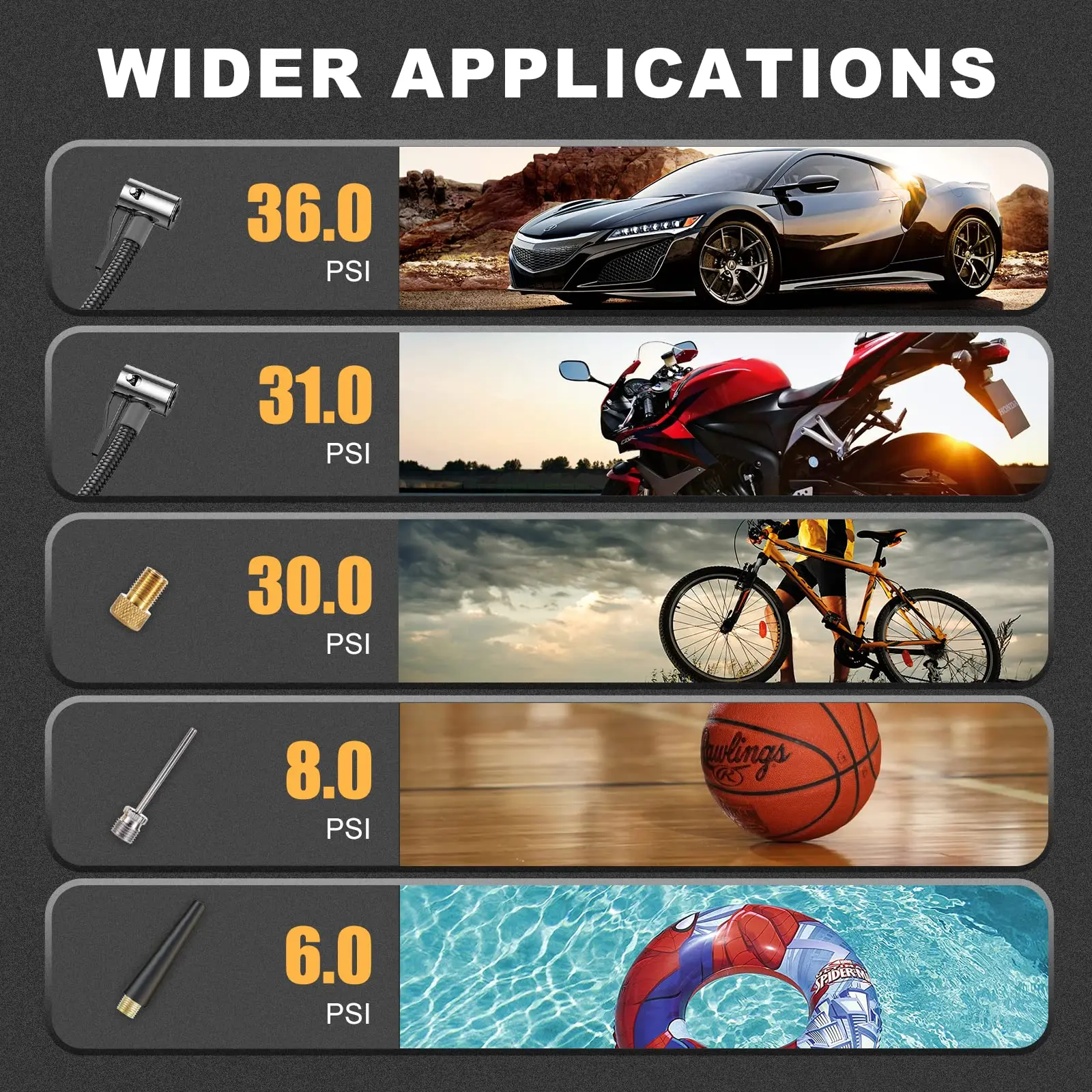 touch screen mini portable tire air pump wireless bicycle inflator suitable for car and motorcycle