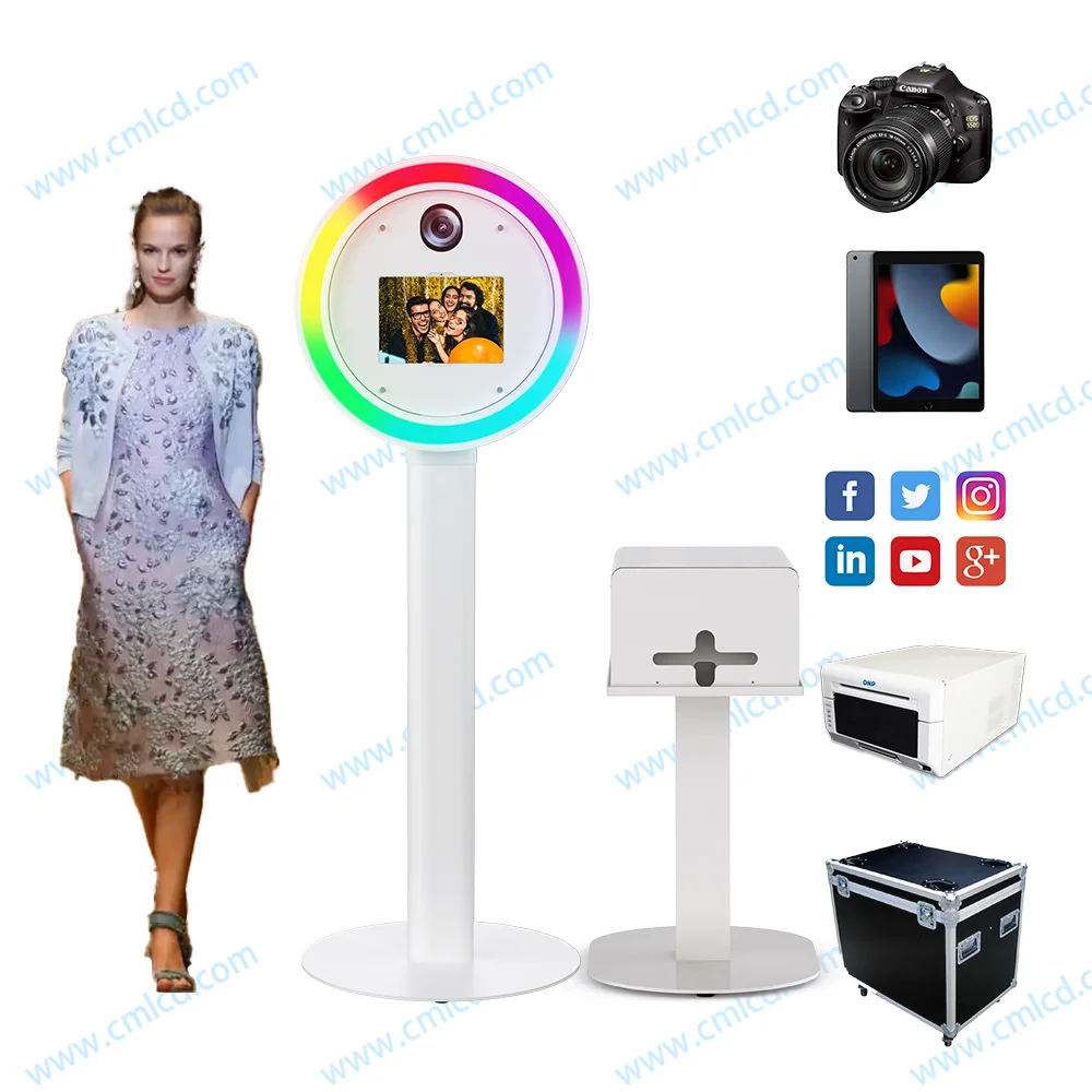 Panic Buying wholesale Party Supplies DSLR photobooth Shell Stand Kiosk Compatible with Camera and Smartphones photobooth