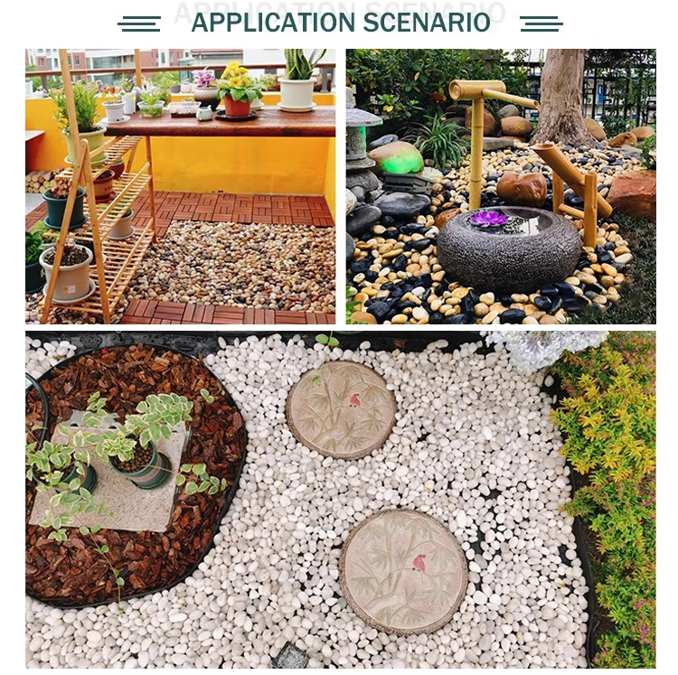 Wholesale Polished Natural Stone Pebbles Different Sizes and Colors for Outdoor Landscaping round Cobble Type