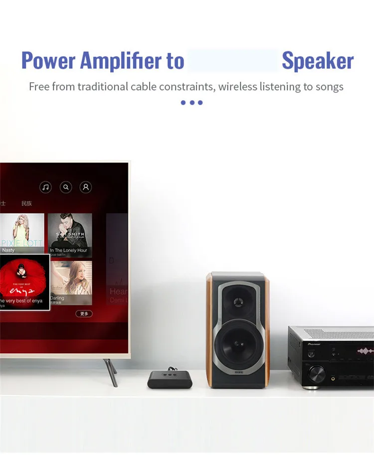 B21 Wireless 5.0 Receiver Audio Transmission Stereo Music Support U Disk NFC Connect Audio receiver