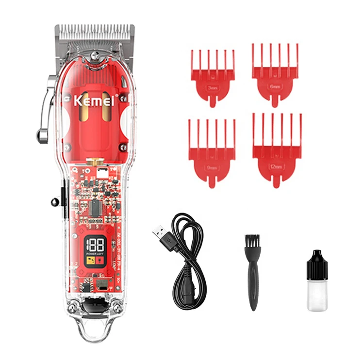 kemei High Quality USB Barber Waterproof km-1761  Electric cordless professional hair clippers hair trimmer