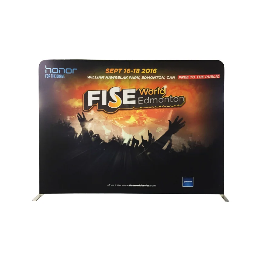 Whole sale Decoration Tension Fabric Backdrop Display Exhibition Backdrop Trade Show Tension Fabric Display Custom