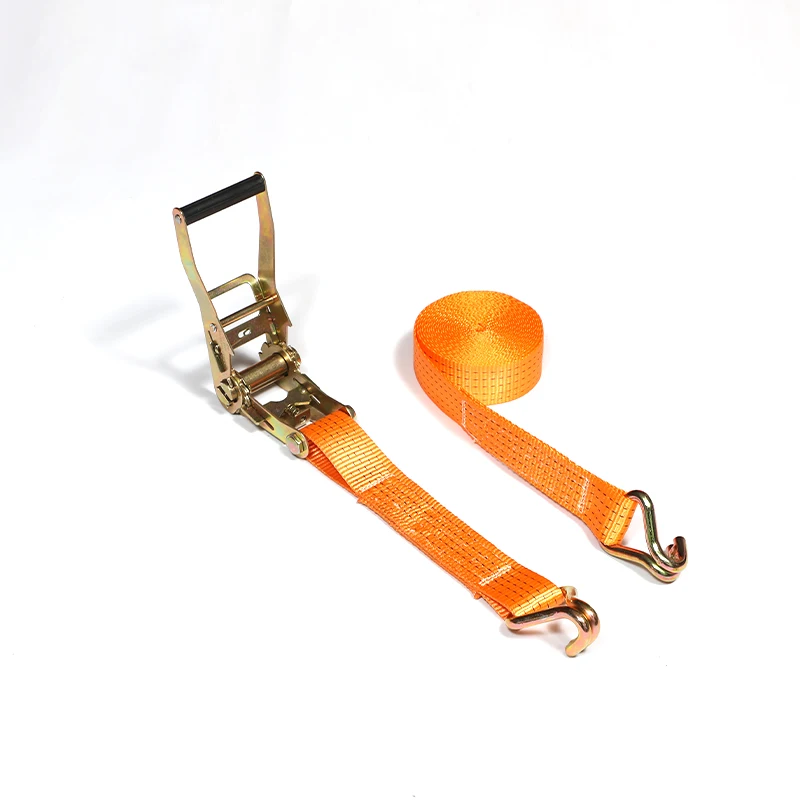 Reverse Gear 2 inch Polyester Webbing Cargo Lashing Double J Hook Ratchet Tie Down