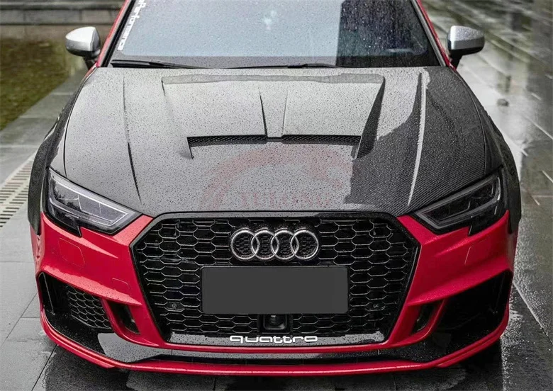Легкий стиль TAKD сухой капот из углеродного волокна для Audi A3 S3